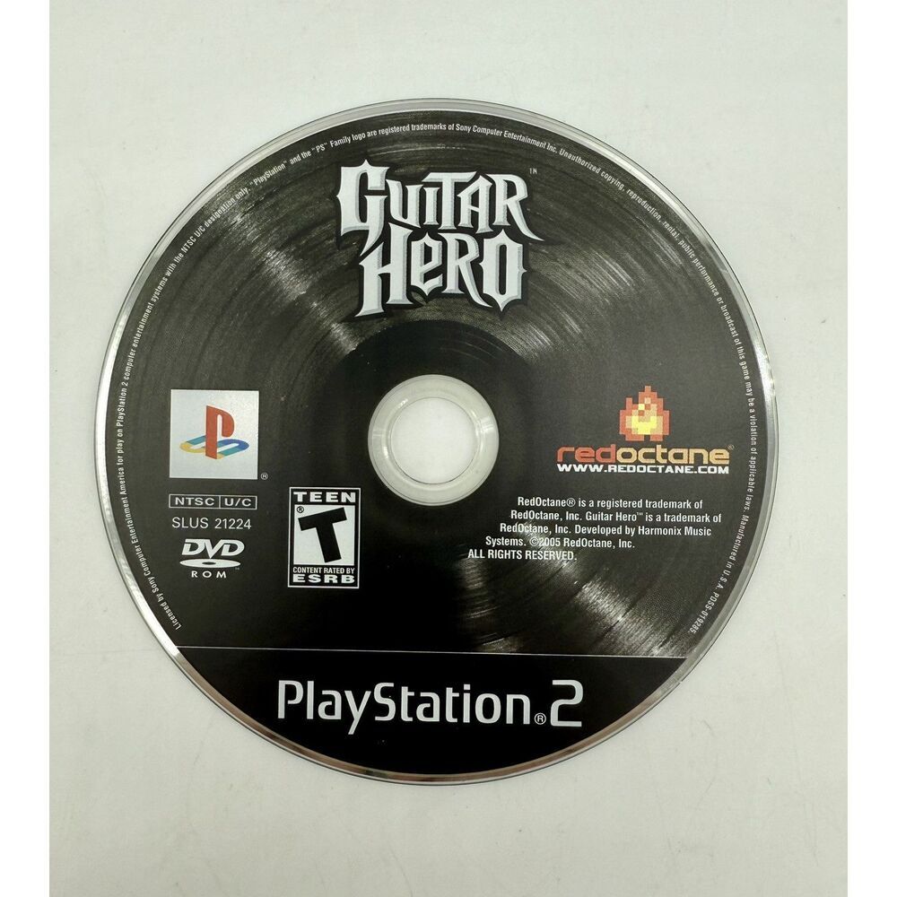 Guitar Hero (Sony PlayStation 2, 2005 PS2) - Disc Only Tested